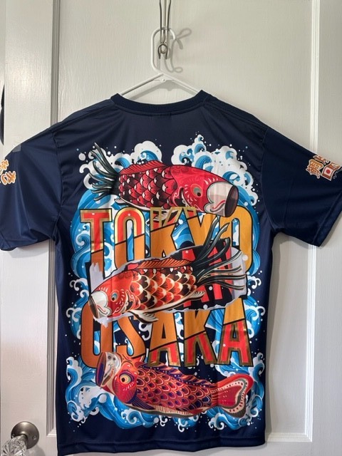 Cool T shirt Japanese Style Light weight comfortable Unisex Machine Wash Fish