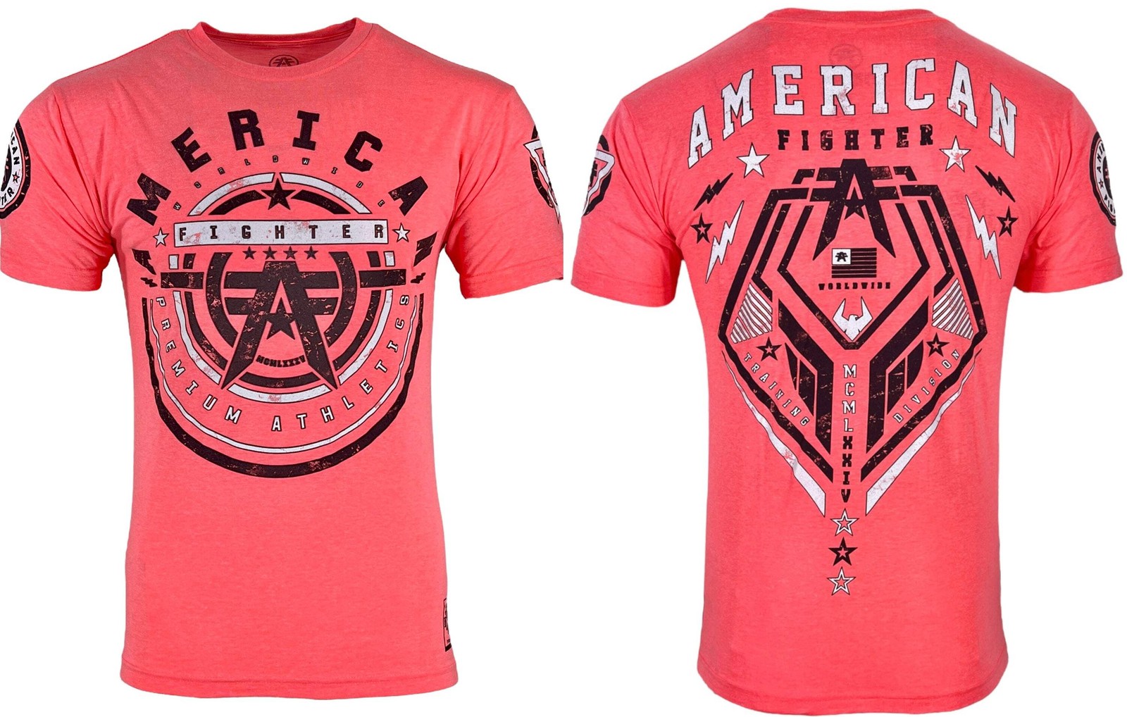 American Fighter Men’s T-shirt GALLOWAY Athletic MMA Pink XS-4XL
