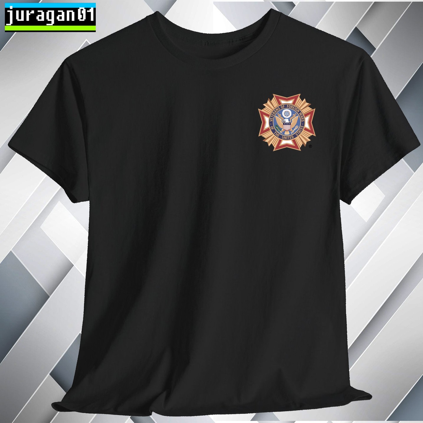VFW Veterans of Foreign T-Shirt Black Navy White Grey Red Orange Choco S to 5XL