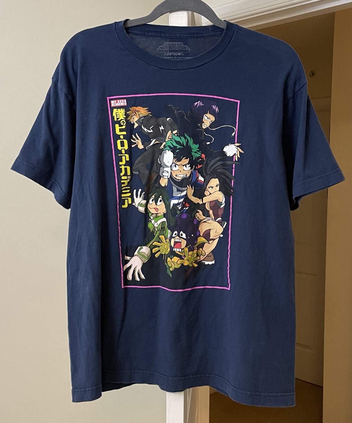 My Hero Academia Anime Graphic Tee Shirt Pullover Funimation Men’s Large