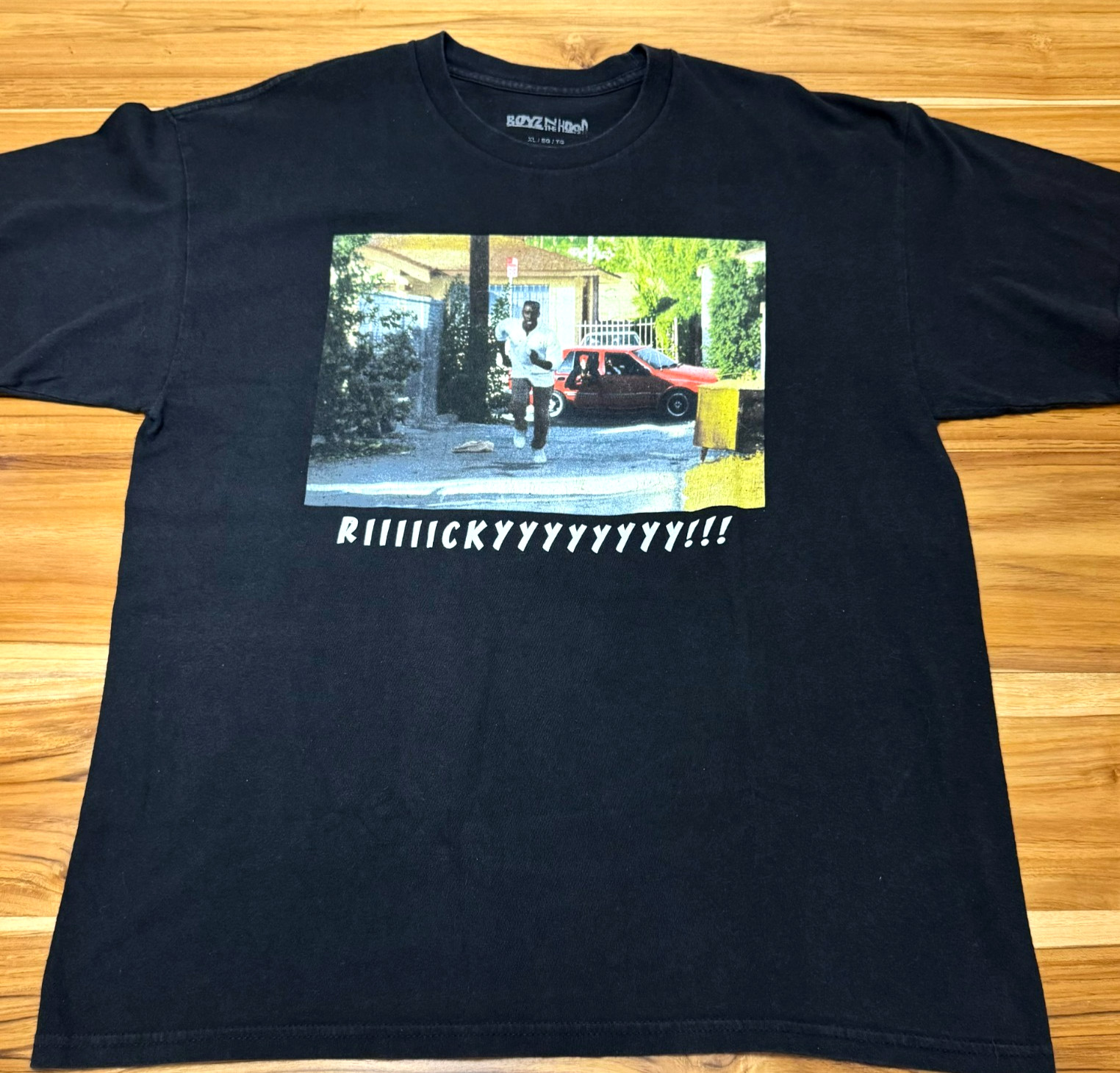 Boyz n The Hood Shirt Mens XL Black Ricky Running Movie Graphic Tee Streetwear