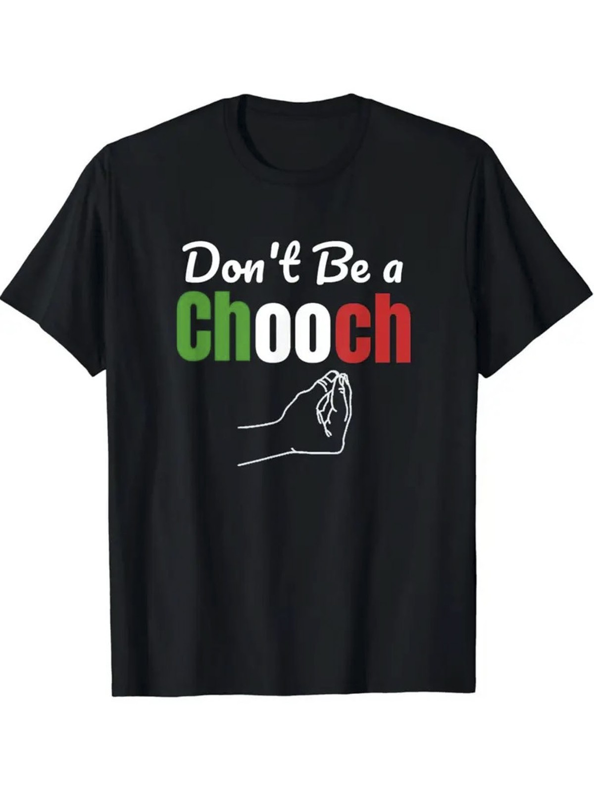 Men’s Funny Italian Chooch Graphic T-Shirt – Casual Loose Fit, Machine Wash