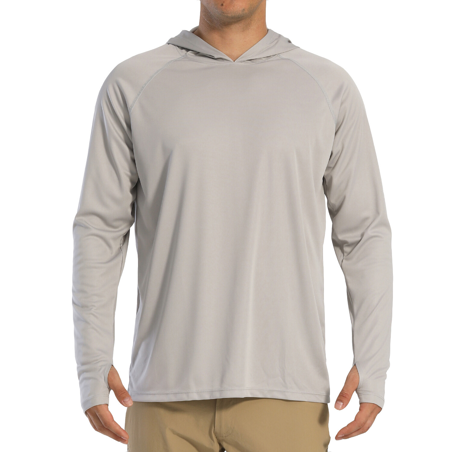 UPF50+ Men’s Long Sleeve Fishing Shirts UV Protection Hoodie Casual Sport Shirts