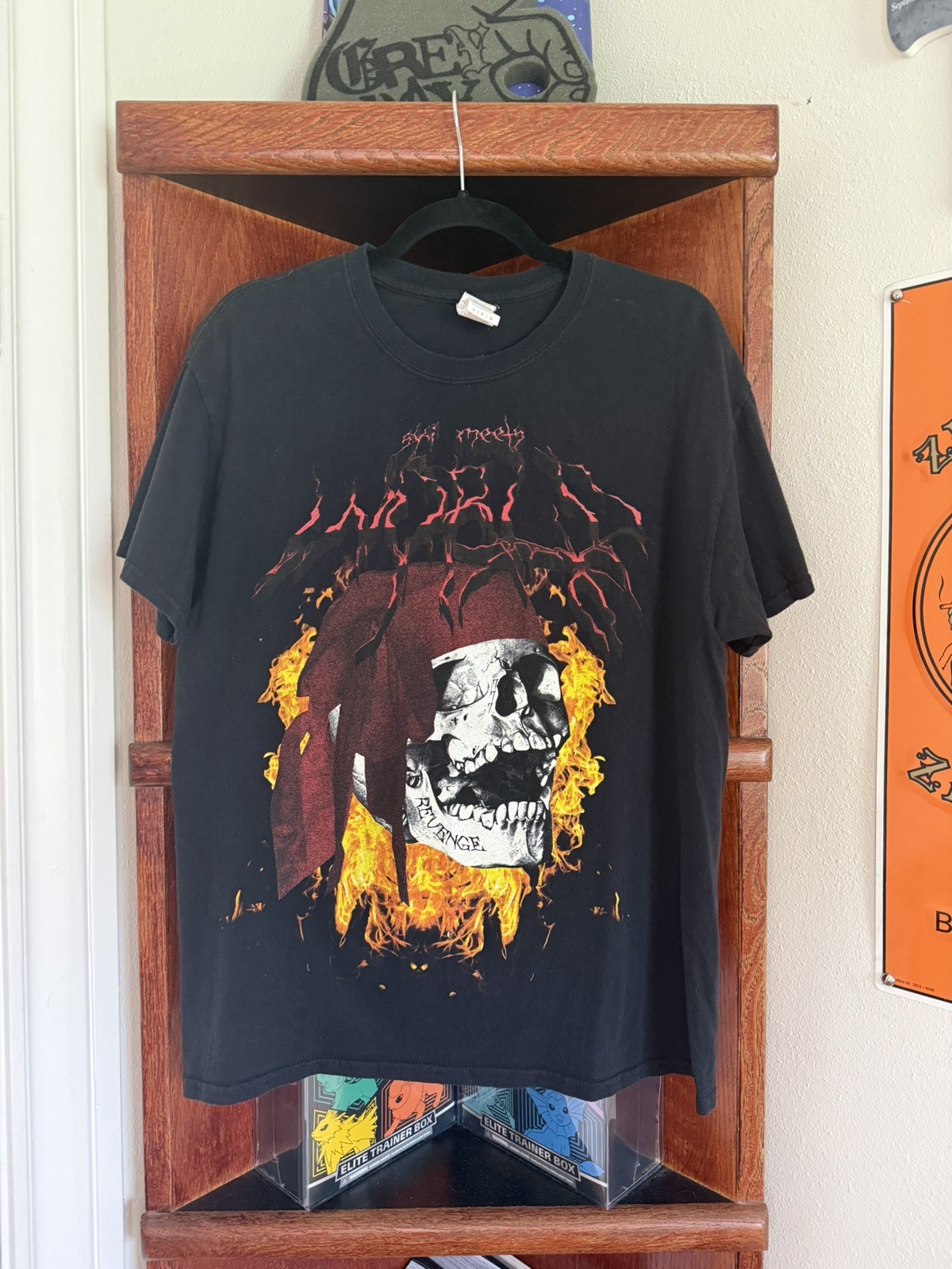 Ski Mask The Slump God Black T Shirt Ski Meets World Tour Revenge Size L Large