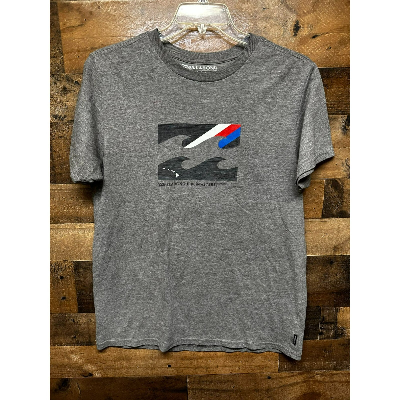 Billabong The Core Tee Shirt Mens Large Gray Premium Short Sleeve Graphic Print