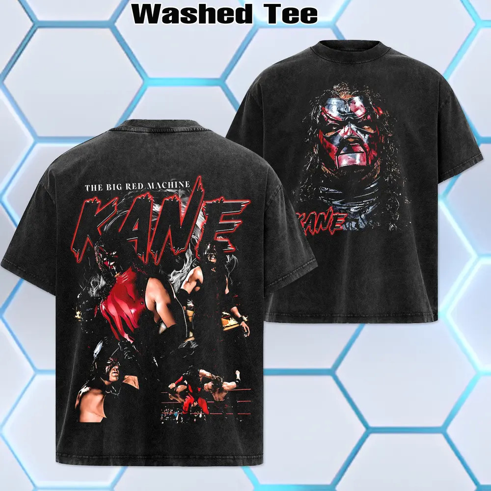 WWE 2026 – Kane Big Red Machine Wash Tee – Unisex Tshirt – Cotton Limited