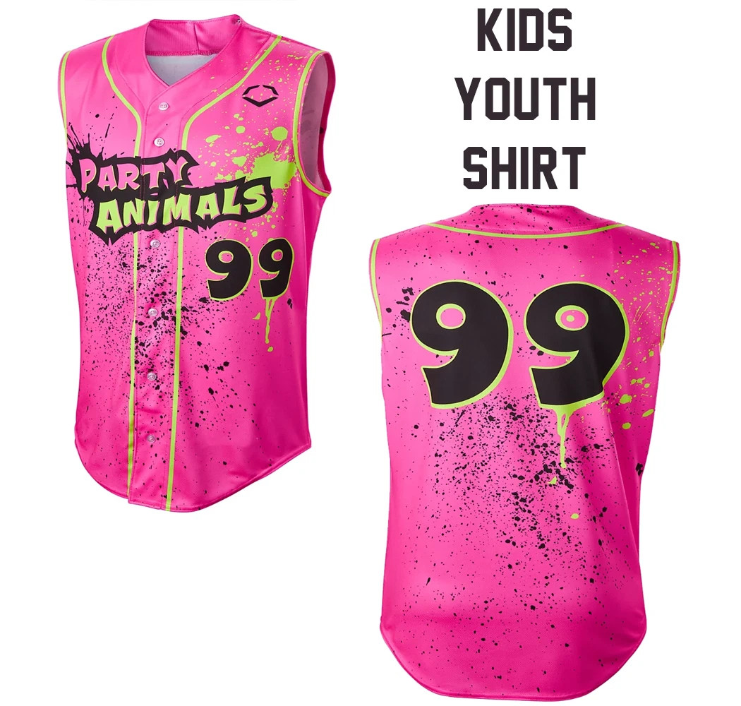 #99 Party Animals Sleeveless Jersey All sizes FOR KIDS YOUTH K18