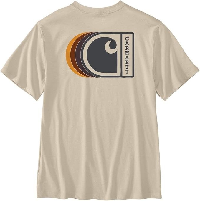 Carhartt Men’s Relaxed Fit Lightweight Short-Sleeve C Back Graphic T-Shirt Tee
