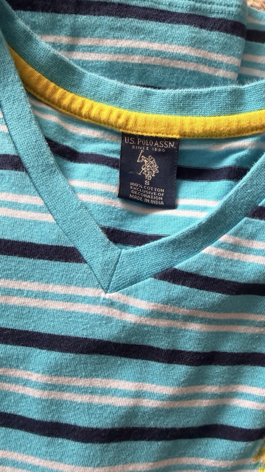 Polo Ralph Lauren T-Shirt Young Men’s Small V-Neck Striped