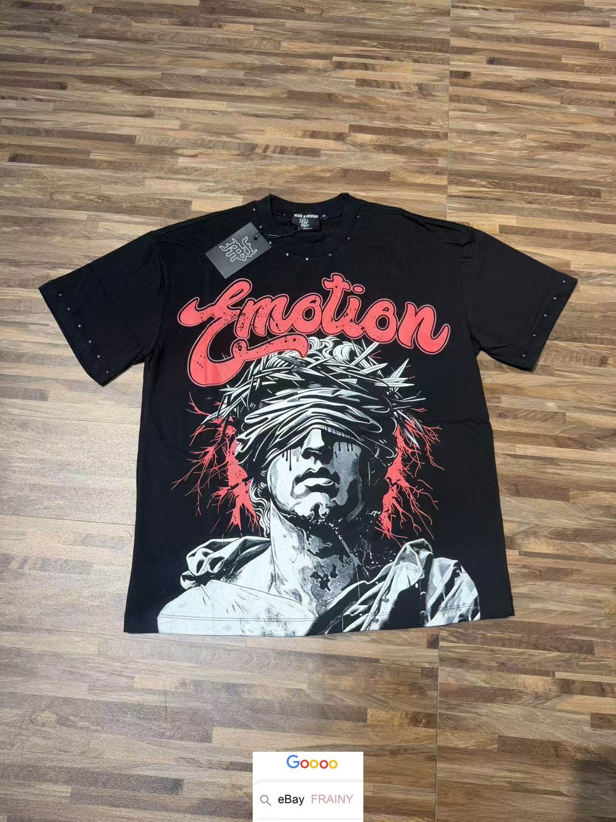 MEN WOMEN BEIGE EMOTION HIP HOP T SHIRT HIGH STREET HERO GRAPHIC PRINT TOPS TEE