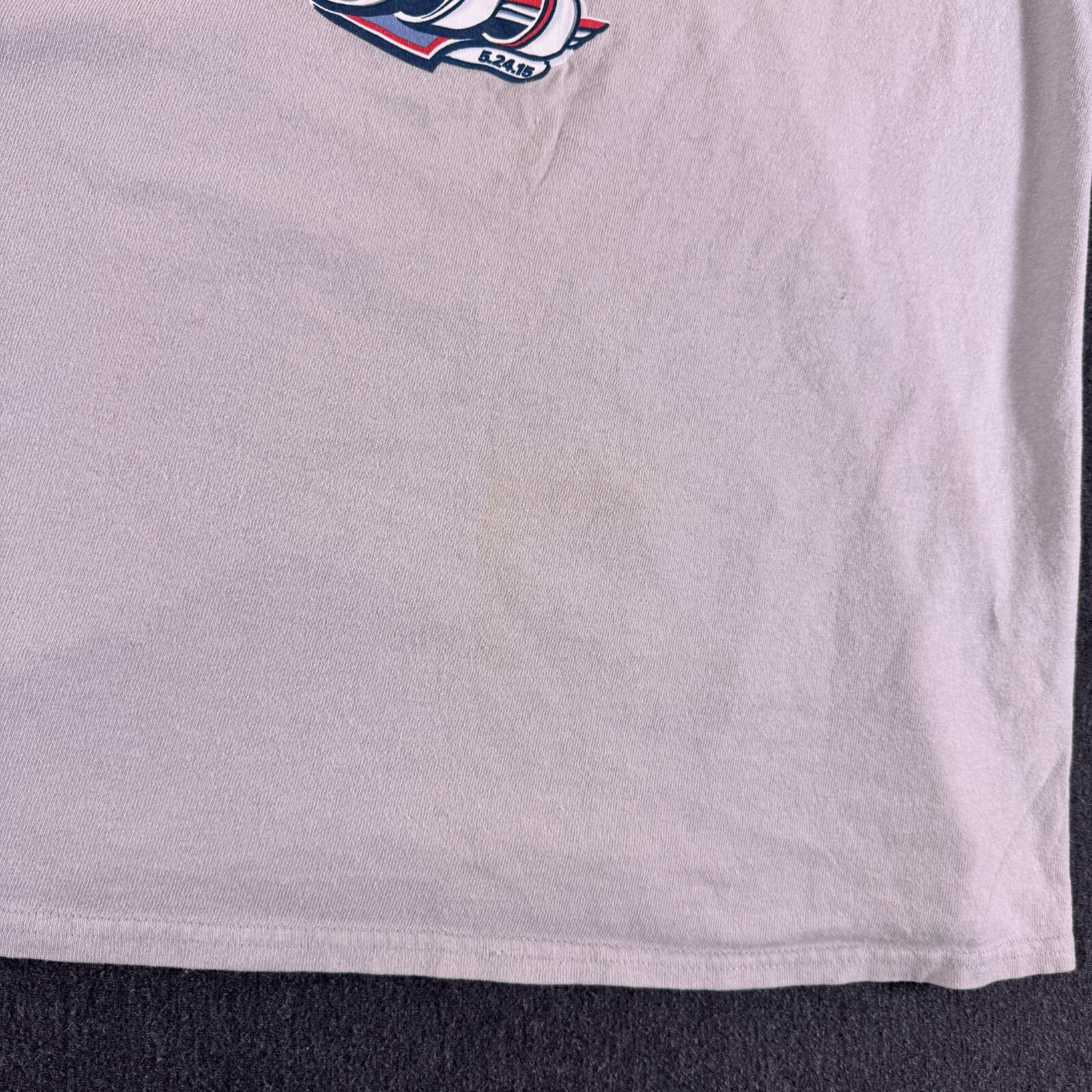 Delta Pro Weight Mens White Jeff Gordon 99th Indianapolis 500 T-Shirt Size Large