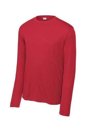 Large – Sport-Tek Long Sleeve PosiCharge Competitor Tee ST350LS – True Red