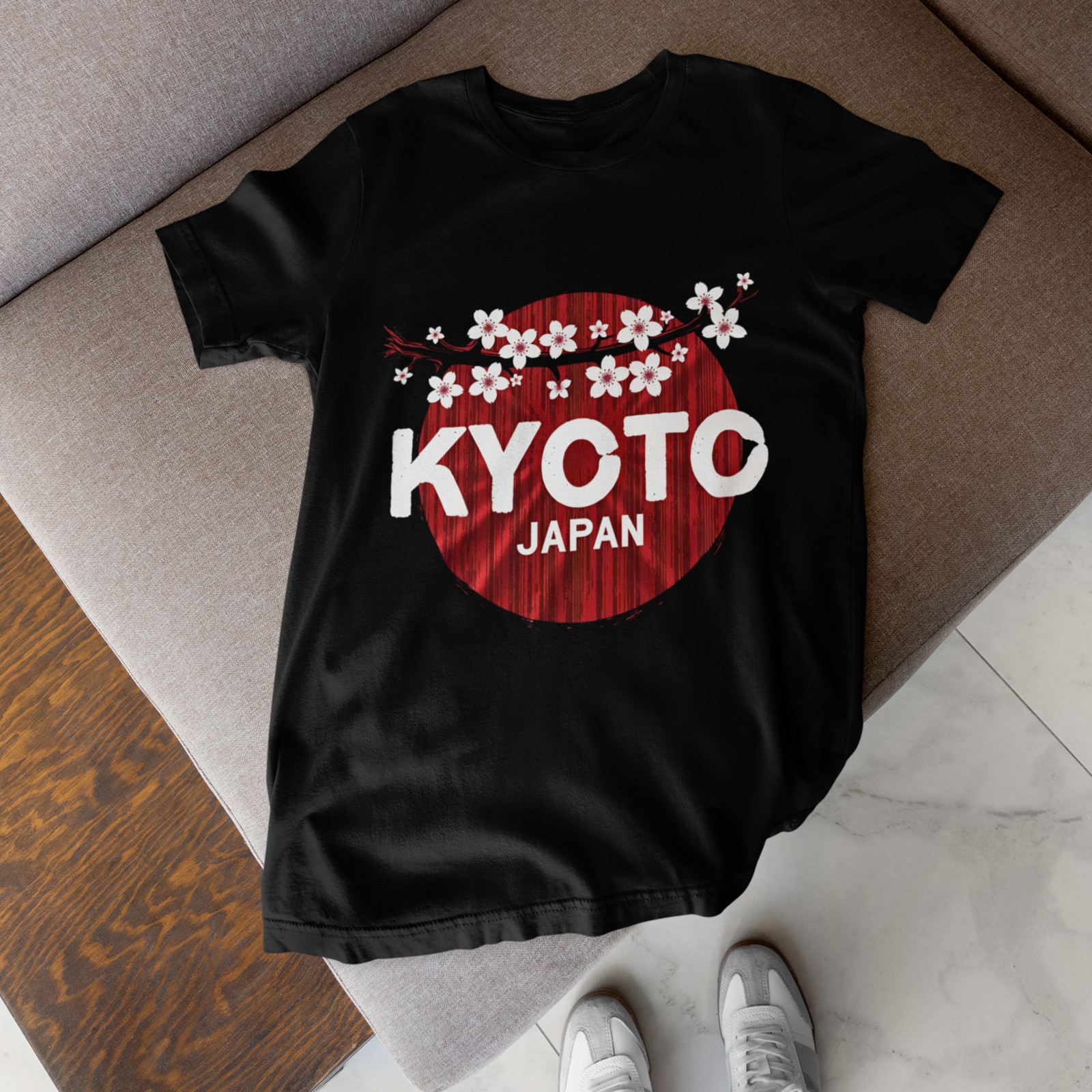 Kyoto Japan Shirt Cherry Blossom Travel Graphic Tee Unisex
