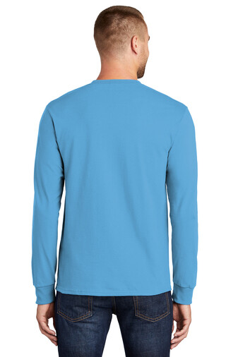 Port & Company PC61LST Mens Big & Tall Long Sleeve Essential Crew Neck T-Shirt