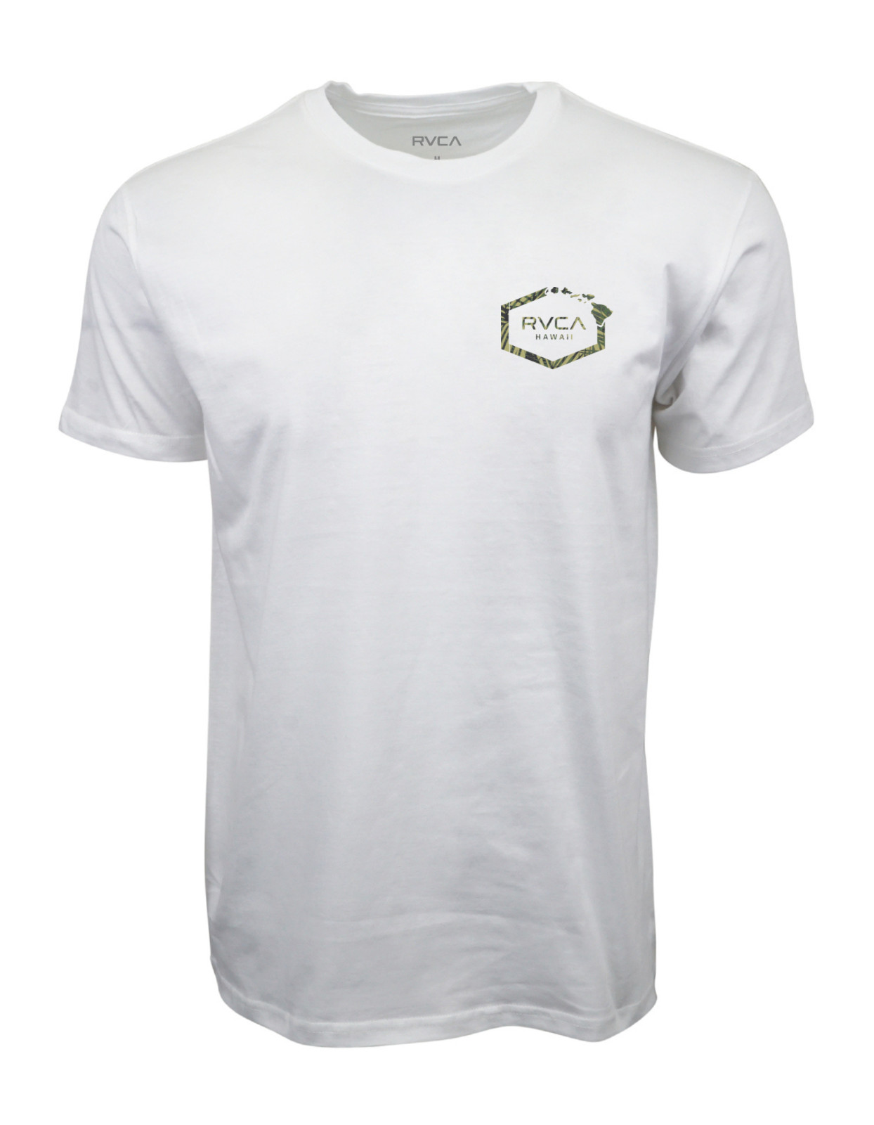 RVCA HAWAII ISLAND MENS MAP T SHIRT WHITE