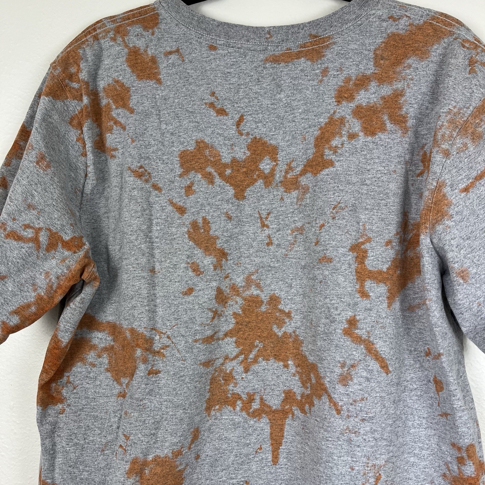 Carhartt Men’s Rust Bleach Tie Dye Pocket Tee Original Fit Workwear Size XL