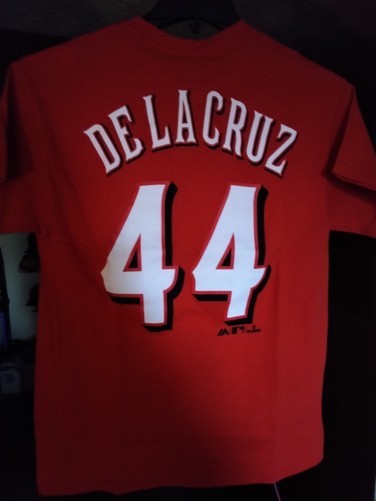 Cincinnati Reds DelaCruz #44 Baseball T Shirt Red MLB Licensed, Medium NWT