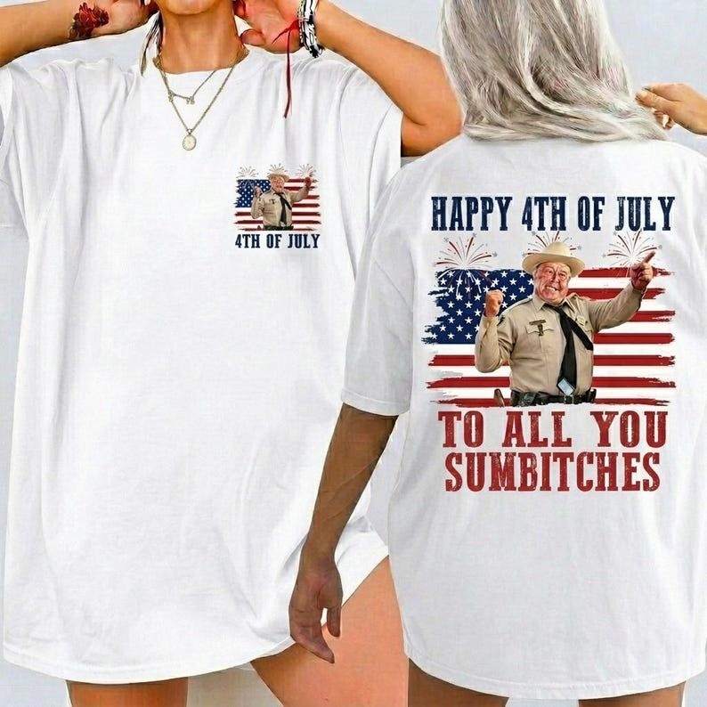 Happy 4th Of July To All You Sumbitches Shirt, Retro Shirt