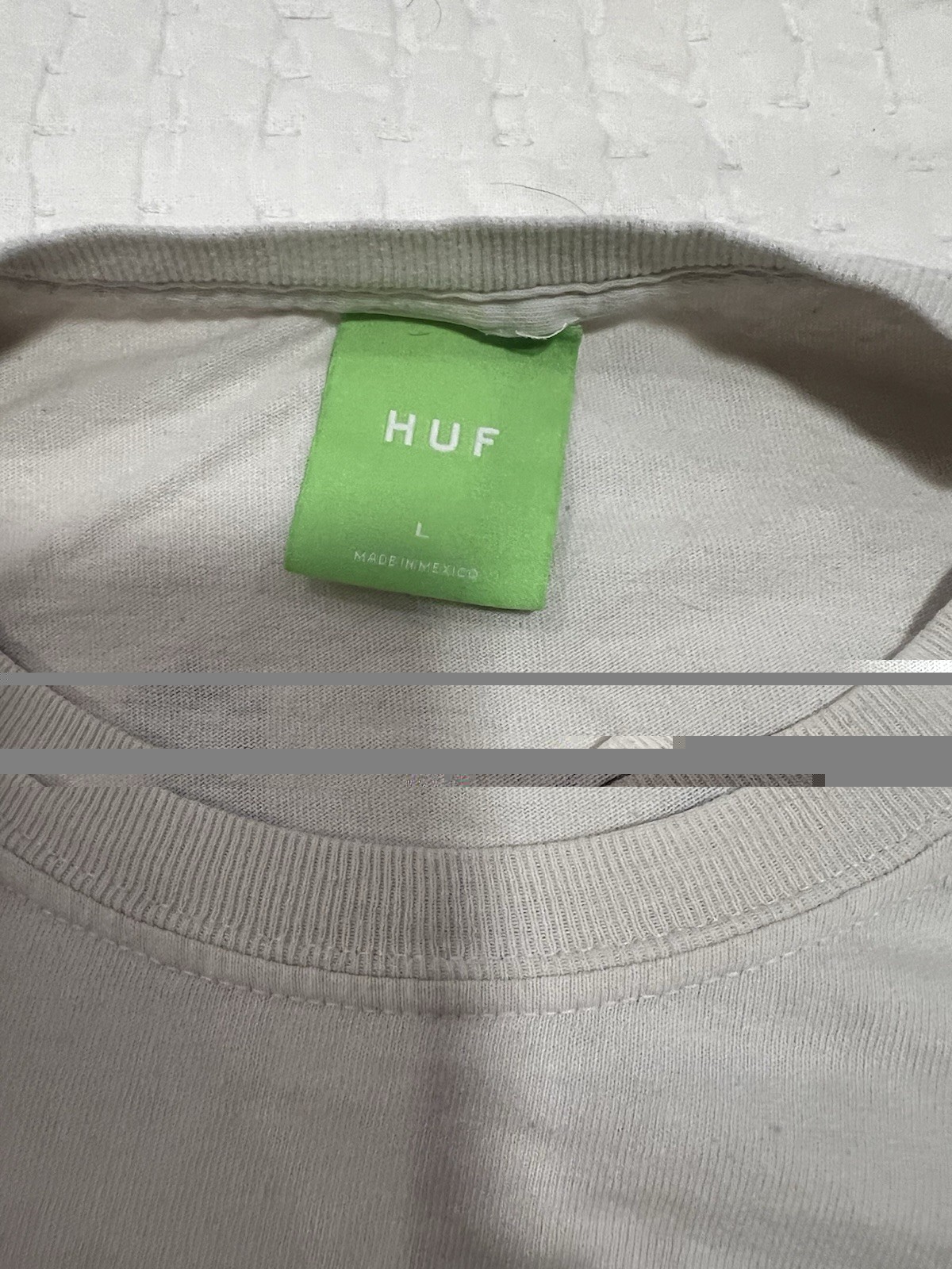 Rare Huf Worldwide Green Buddy T Shirt White Sz L Short Sleeve Graphic Tee 420