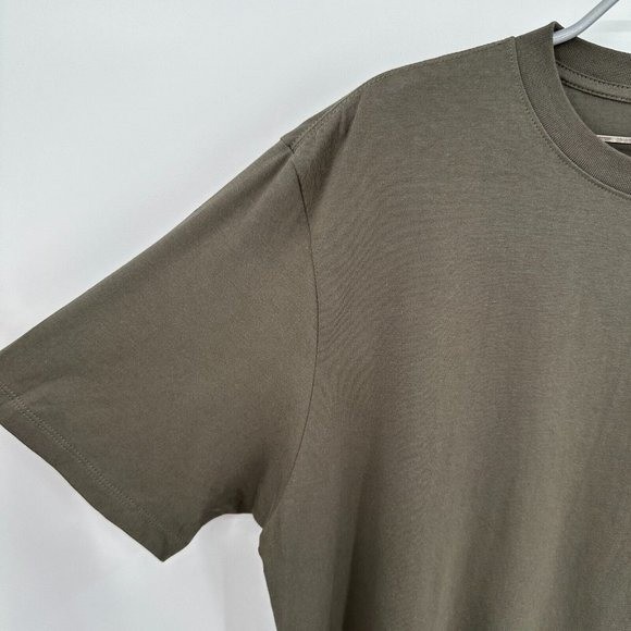 The North Face Men’s Short Sleeve Box Logo T-Shirt sz L Dark Green NSE Tee NWT