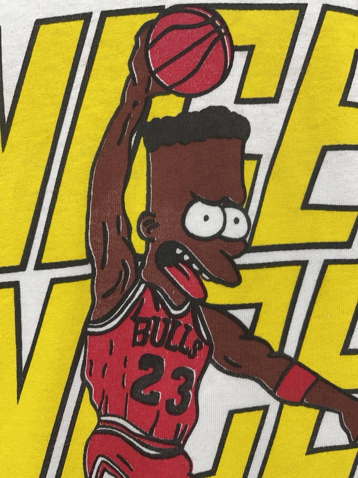 Vintage 90s Bart Simpson Michael Jordan 23 Bulls Parody T-Shirt NICE Mens Large