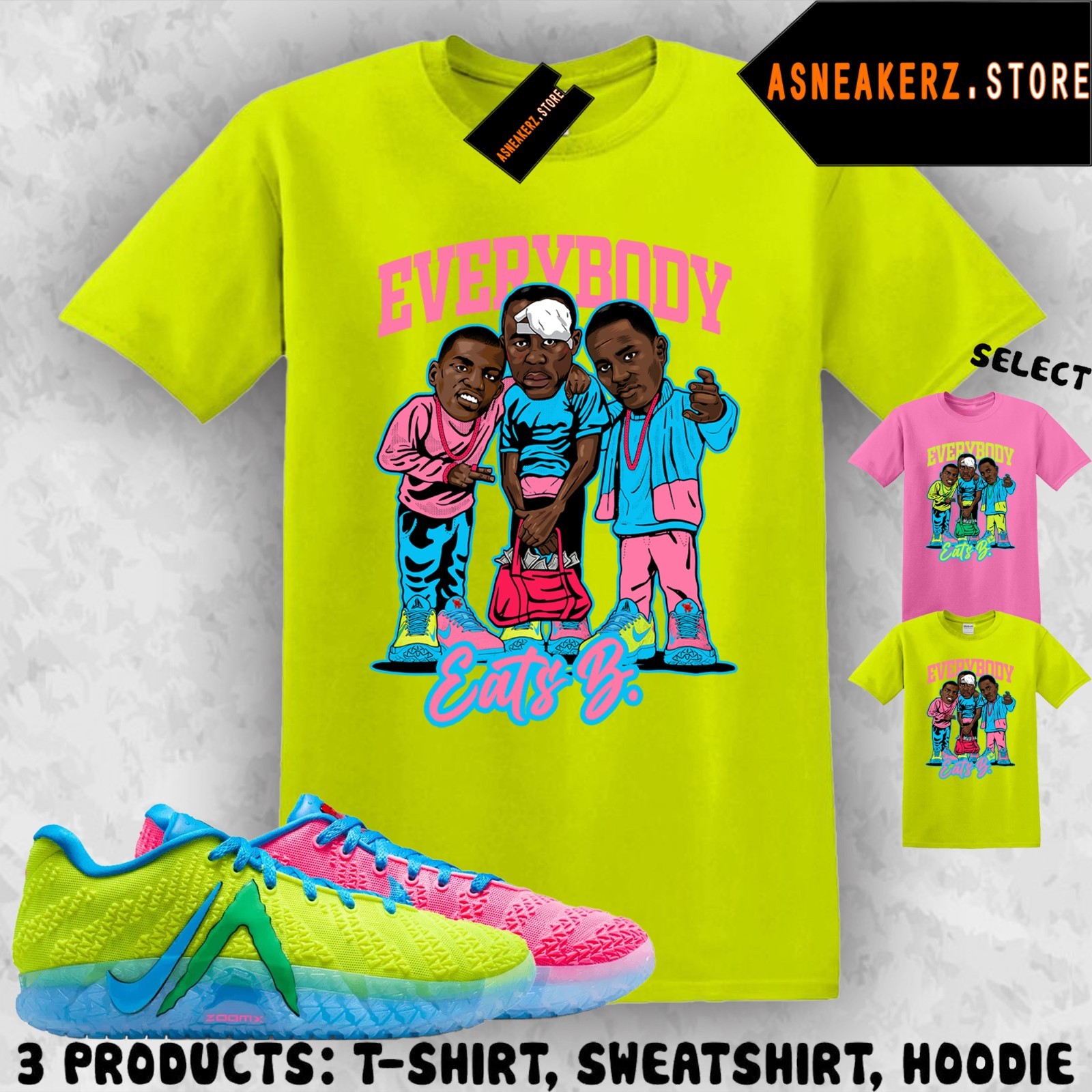 Tee Shirt Matching Ja 3 Kool Aid 2026 To Match Sneaker Everybody Eats B T-Shirt