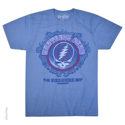 GRATEFUL DEAD-FILLMORE BLUE-STEAL YOUR FACE-T-SHIRT S-M-L-XL-XXL-3X Garcia, Lesh
