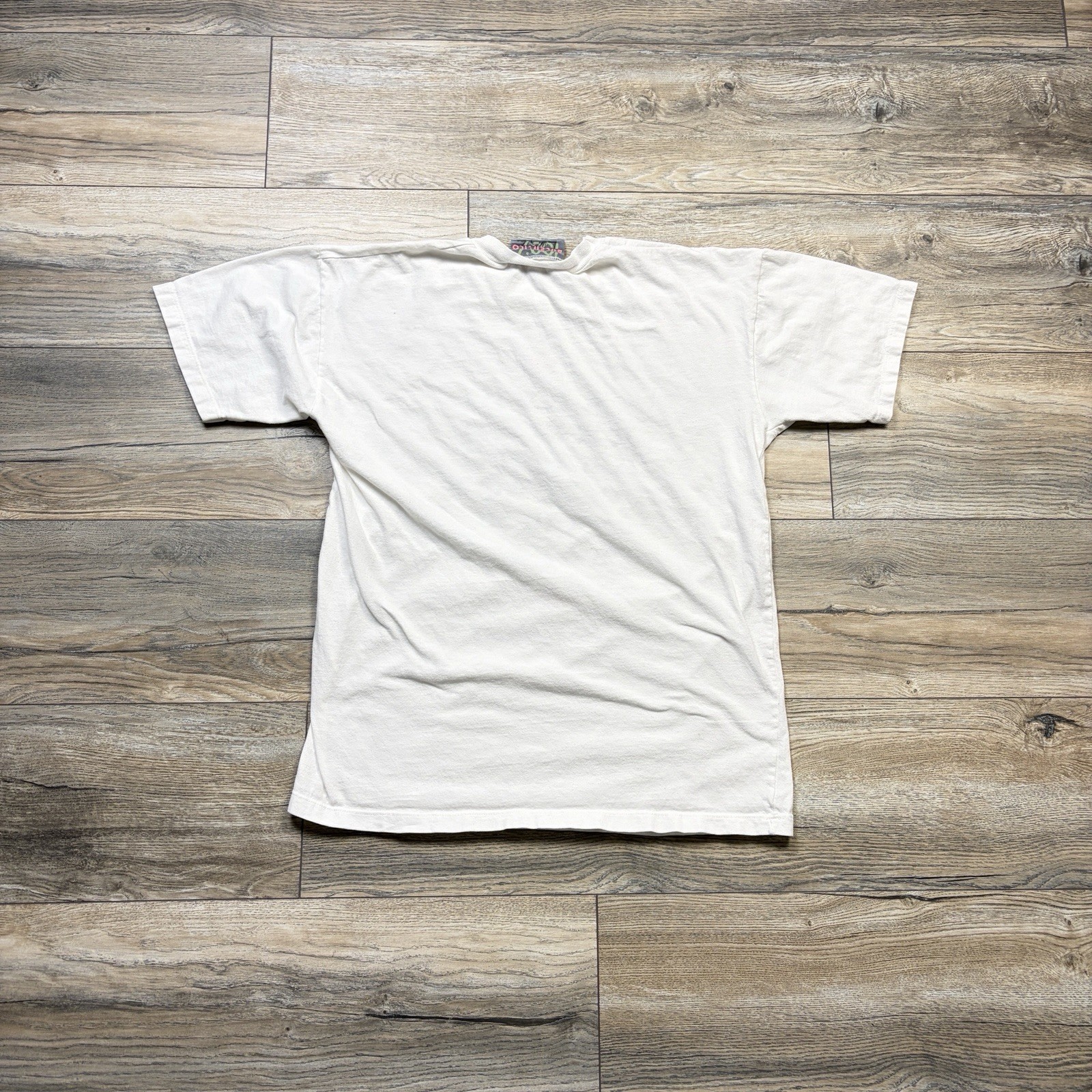 100% Unisex M/L White Soviet Graphic Print Crew Neck Short Sleeve T-Shirt