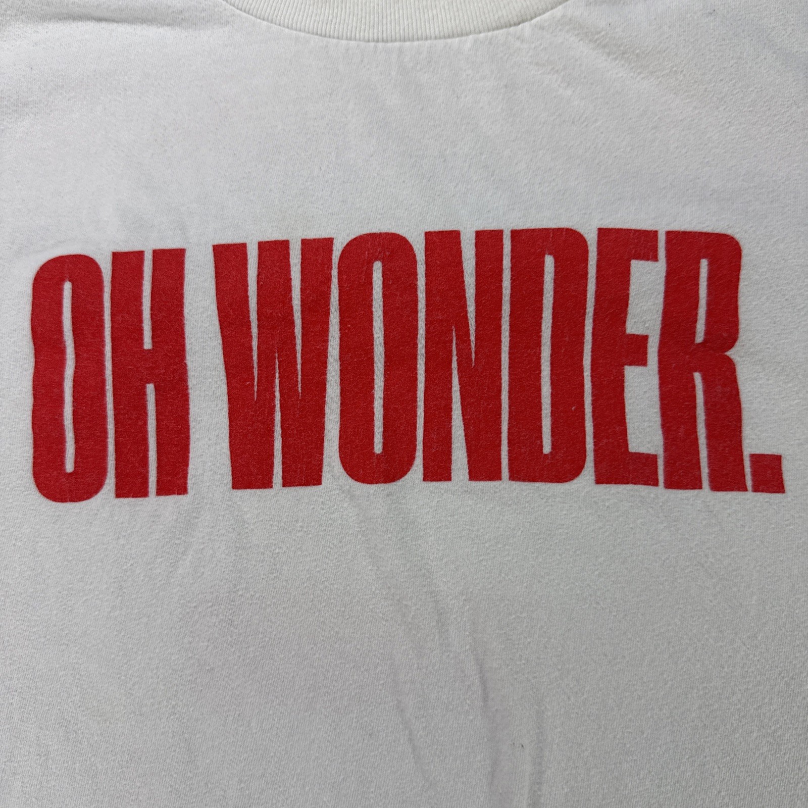 Oh Wonder Tour Shirt Medium Ultralife Asia Tour 2017 Indie Pop Anvil Red Bar Tag