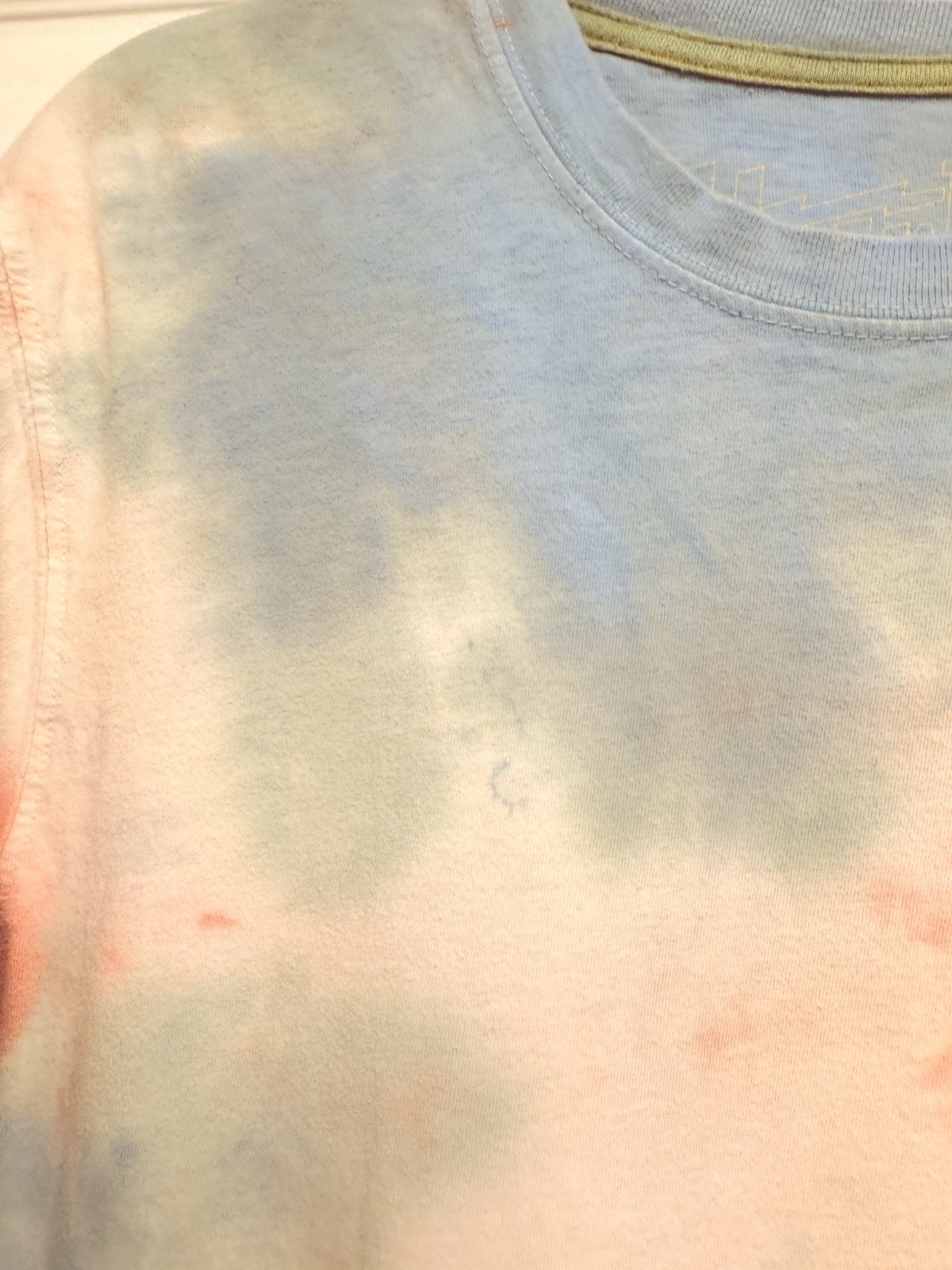 Howler Brothers Short Sleeve Shirt Burnt Orange/White/Tie Dye Graphic, XL