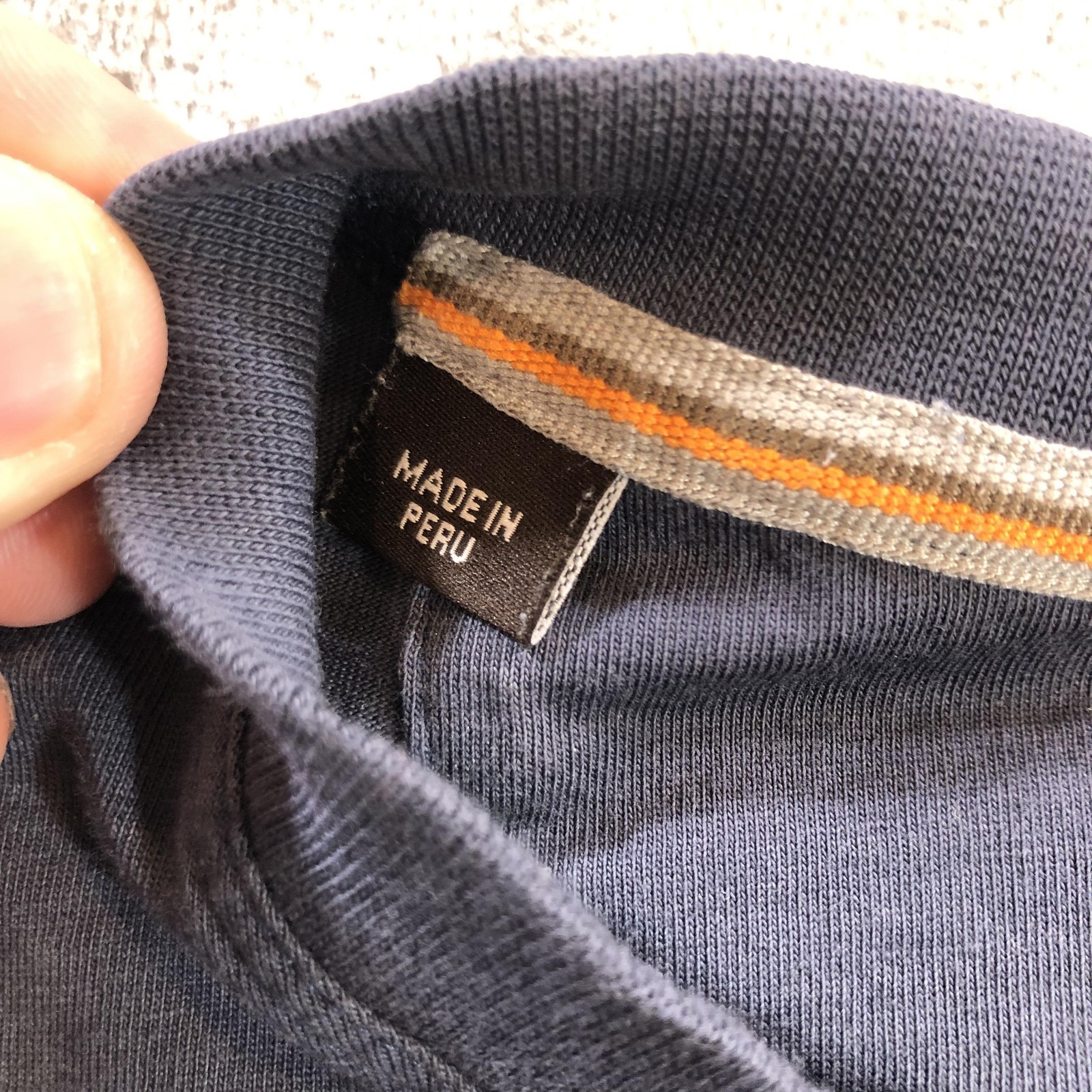 Left Coast Tee Shirt Mens XL Blue Pima Cotton Soft Crew Neck Solid Tee