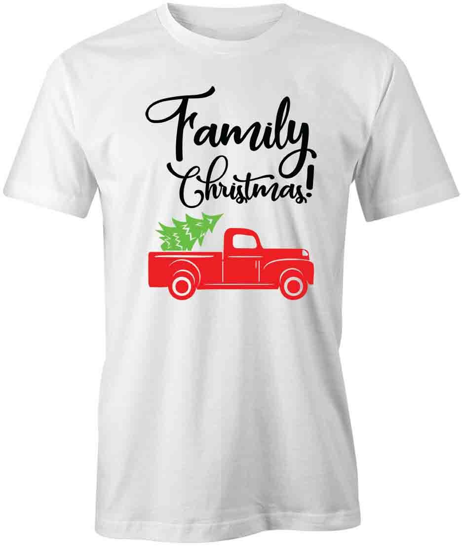 FAMILY CHRISTMAS TShirt Tee Short-Sleeved Cotton HOLIDAY CLOTHING S1WCA567