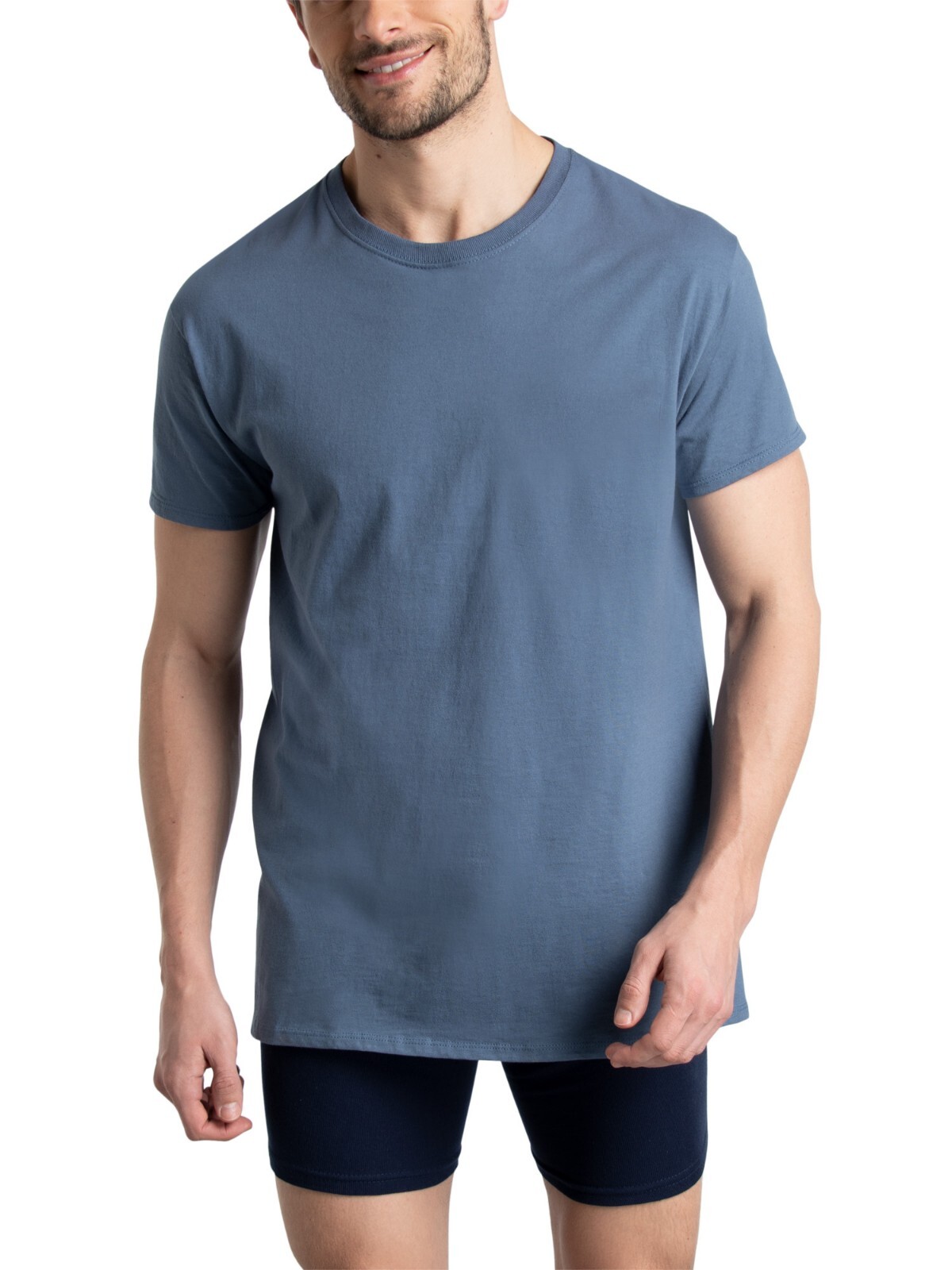 6 Pack Fruit of the Loom Men’s Crew T-Shirt Undershirts Super Value Cotton S-3XL