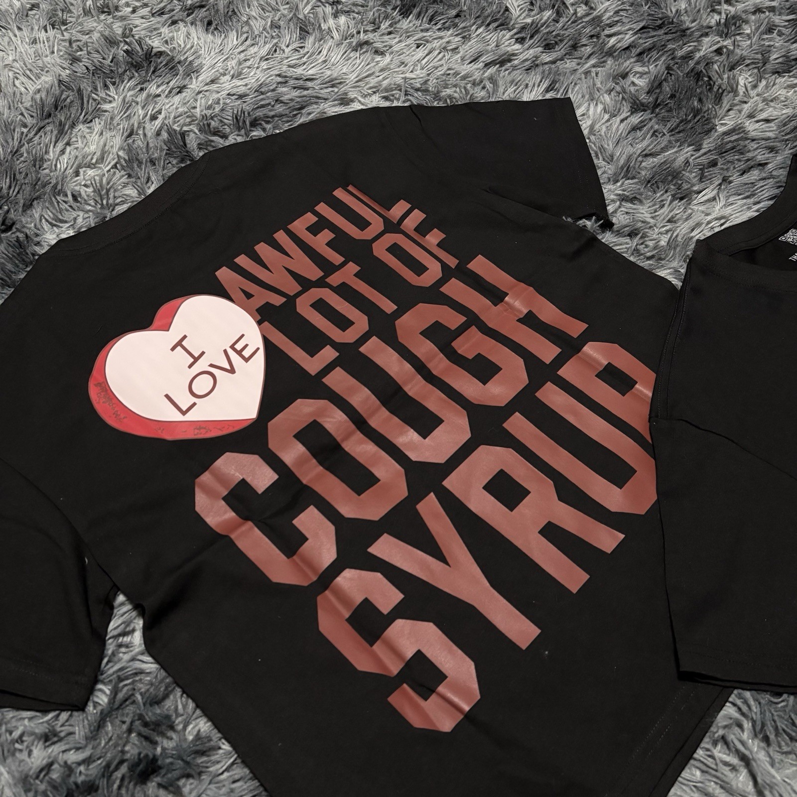 Desto Dubb That’s a awful lot of cough syrup Men’s Black Graphic T-Shirt L