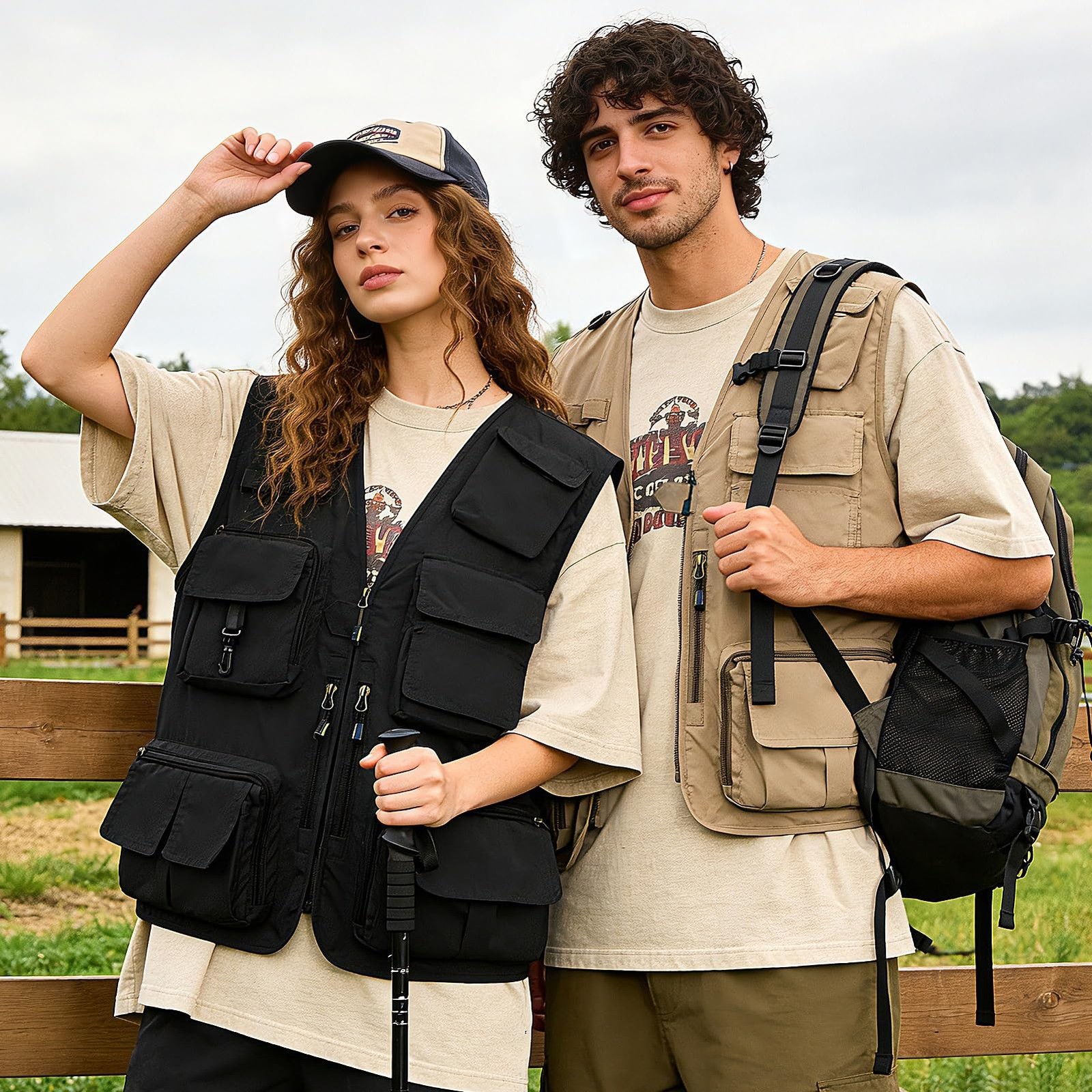 TWENPHYO Men’s Cargo Vest: Pockets for All Your Outdoor Shenanigans!