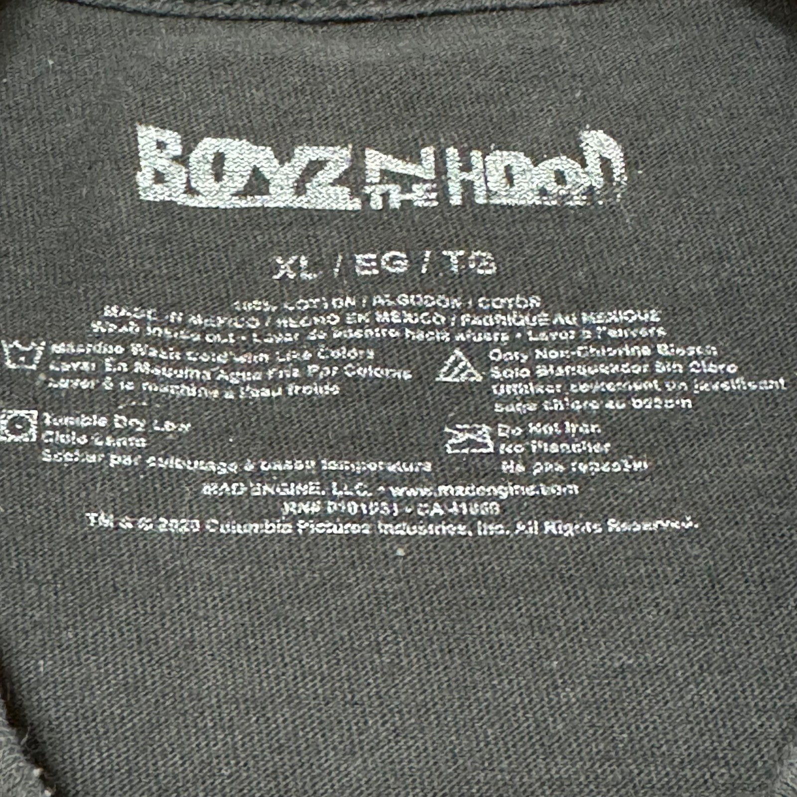 Boyz n The Hood Shirt Mens XL Black Ricky Running Movie Graphic Tee Streetwear