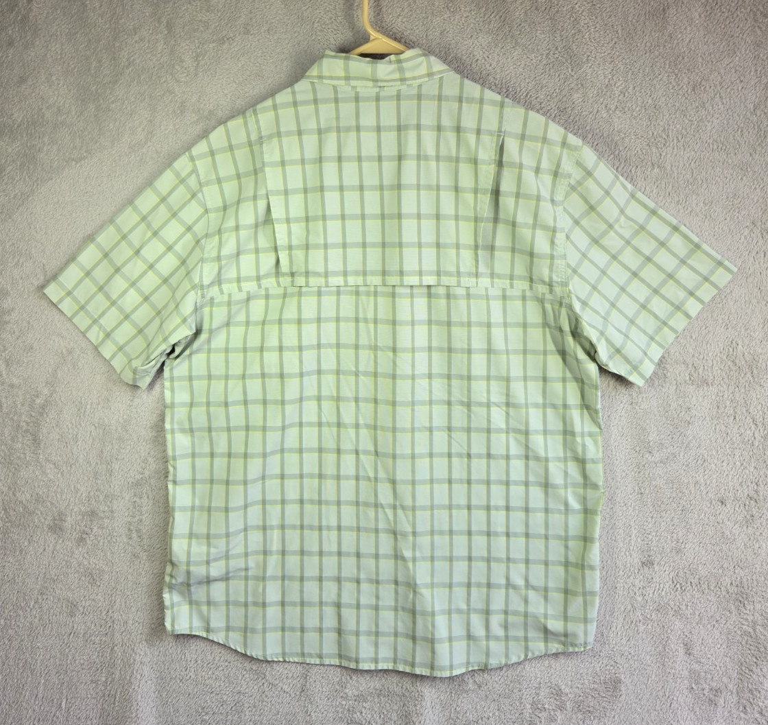 Carhartt Force Shirt Men’s L Relaxed Fit Workwear Outdoor Green Plaid