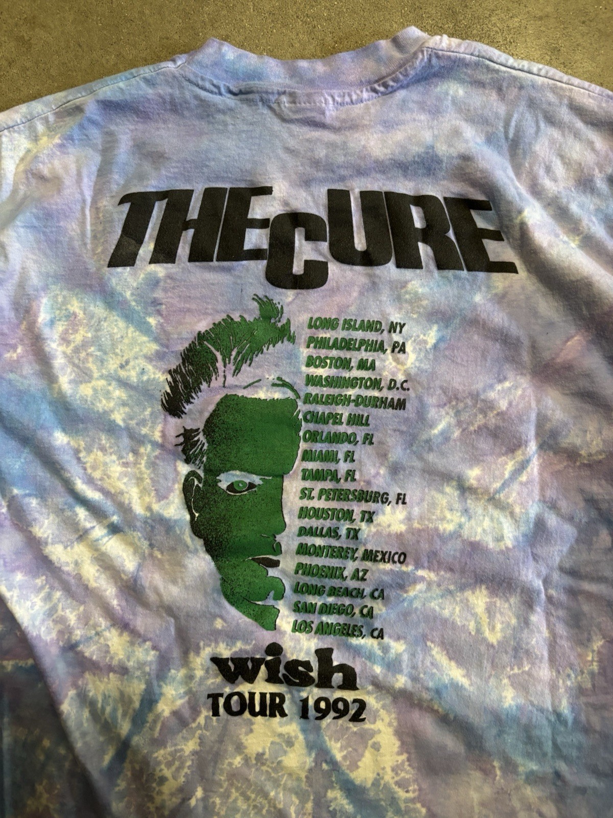 Vintage 1992 The Cure Wish Tour Band Tee Size XL Great Condition