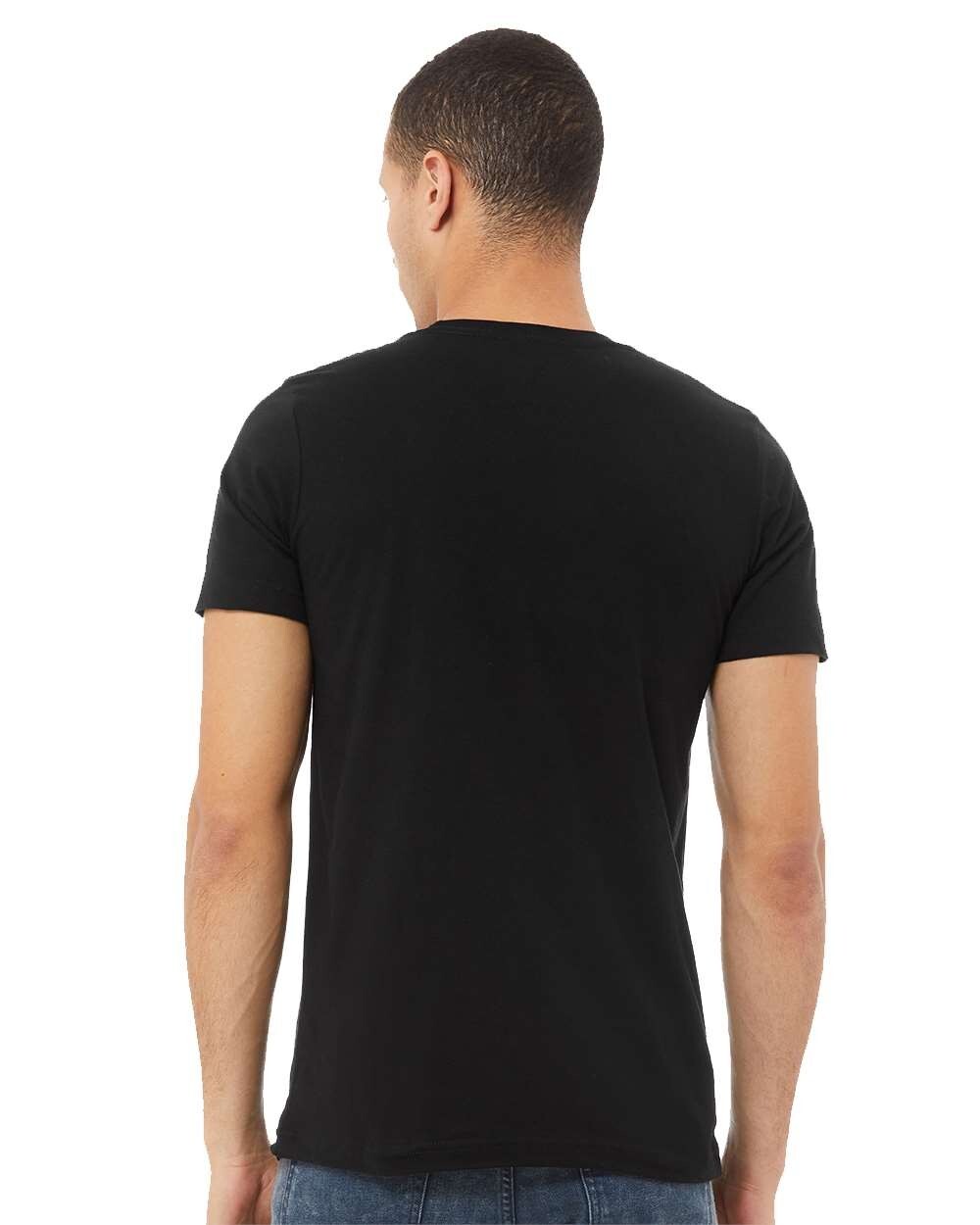 Bella + Canvas 3001C 4XL Black Cotton Jersey Tee Unisex Tshirt For Men and Women