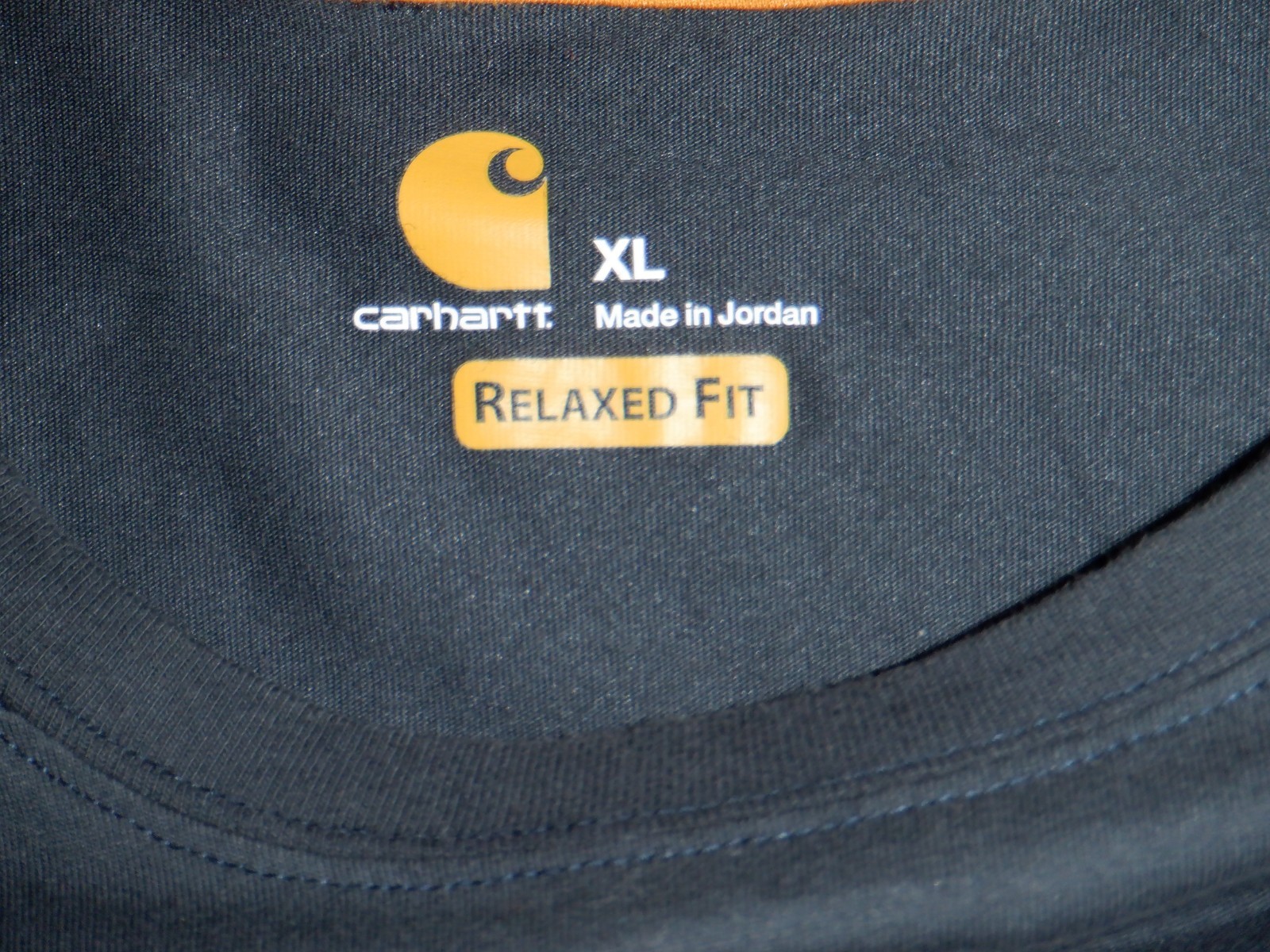 Mens CARHARTT FORCE RELAXED FIT Sz XL Gray Pocket Long Sleeved Crew Neck T-Shirt