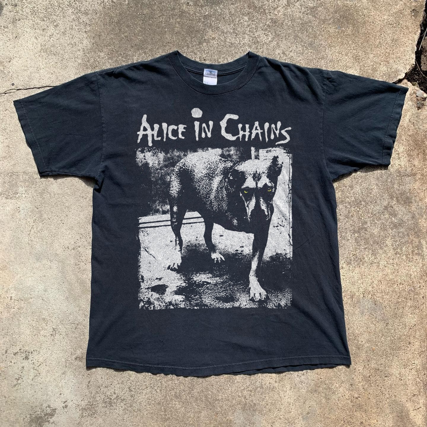 Alice In Chains Tripod Album 1 Heavy Cotton Black Unisex T-shirt Size S-5XL