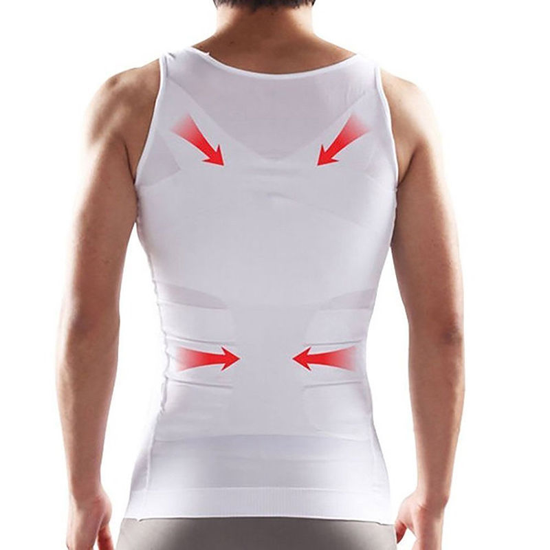 Men Shaper Vest Body Slimming Belly Tummy Compression Underwear Shapewear Shirt