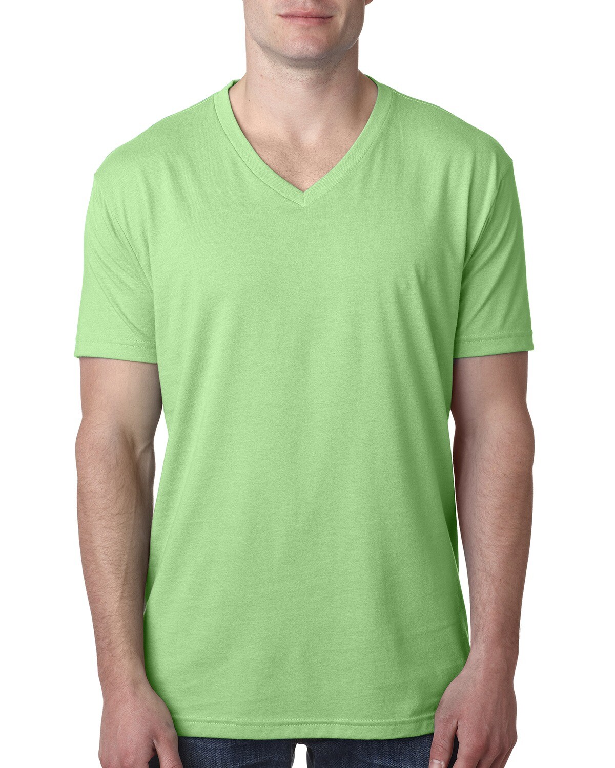 Next Level Apparel 6240 Mens 4.3 oz. CVC V-Neck Short Sleeve T-Shirt S-2XL