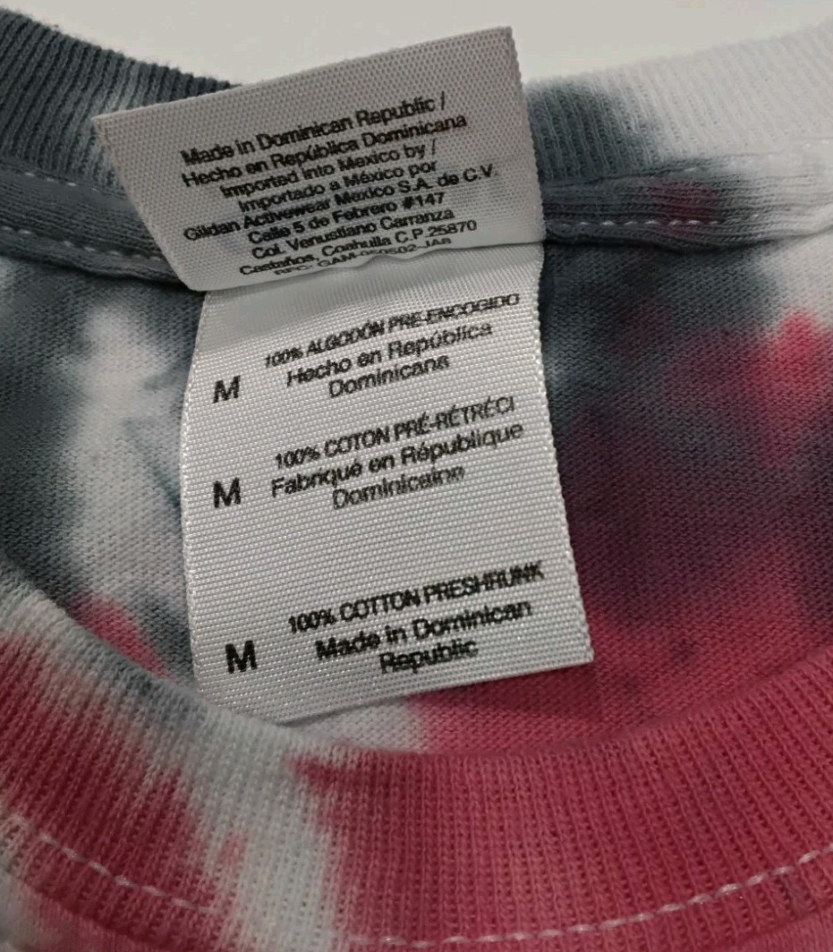 New Tie Dye Men’s Medium T-Shirt Red Blue Multicolor Summer Swirl Spiral