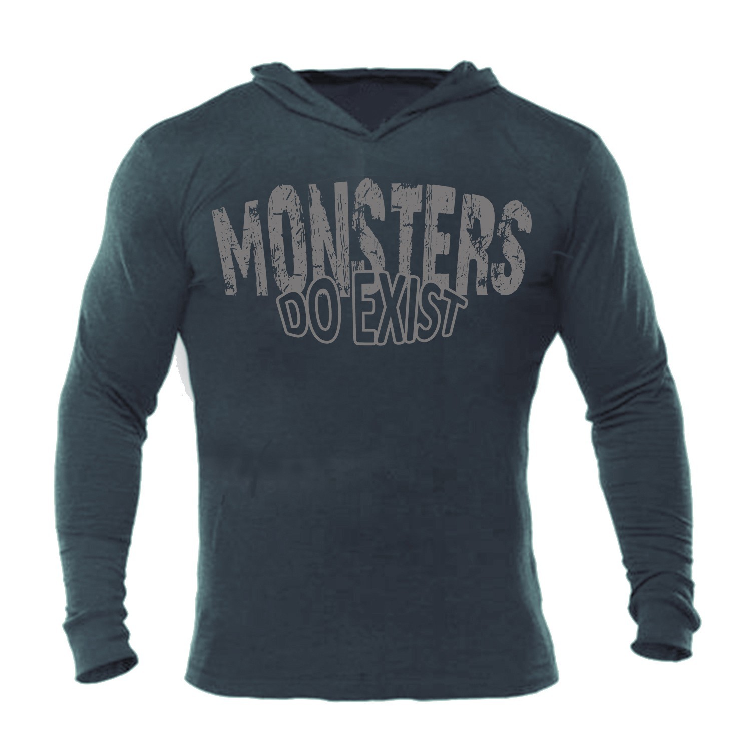 Iron Gods Monsters Do Exist Muscle Hoodie Gym Weightlifting Pullover Workout