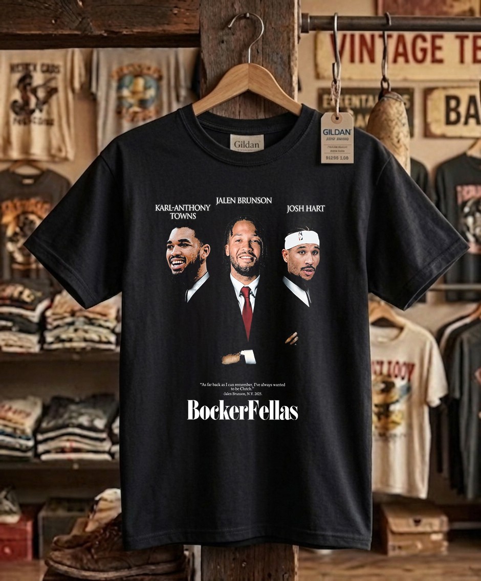 New York Basketball BockerFellas T-Shirt Vintage Movie Style Parody Tee
