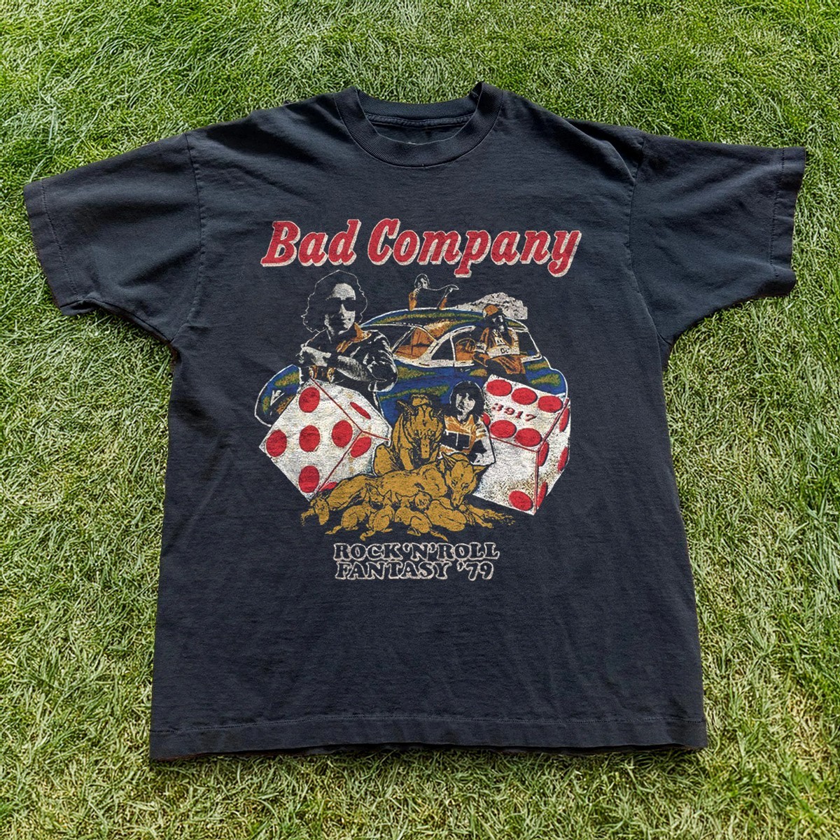 Bad Company Rock N Roll Tour 79 Black Unisex T-shirt Size S-5XL