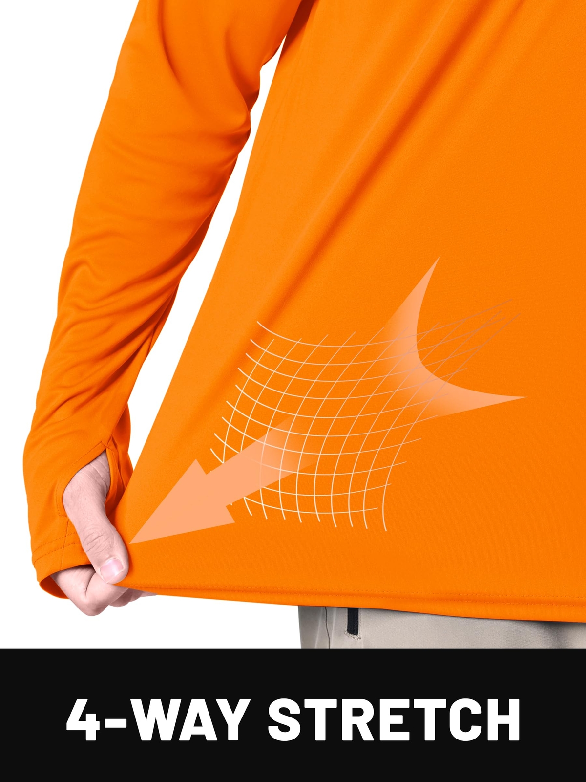 UPF50+ Men’s Long Sleeve Fishing Shirts UV Protection Hoodie Casual Sport Shirts