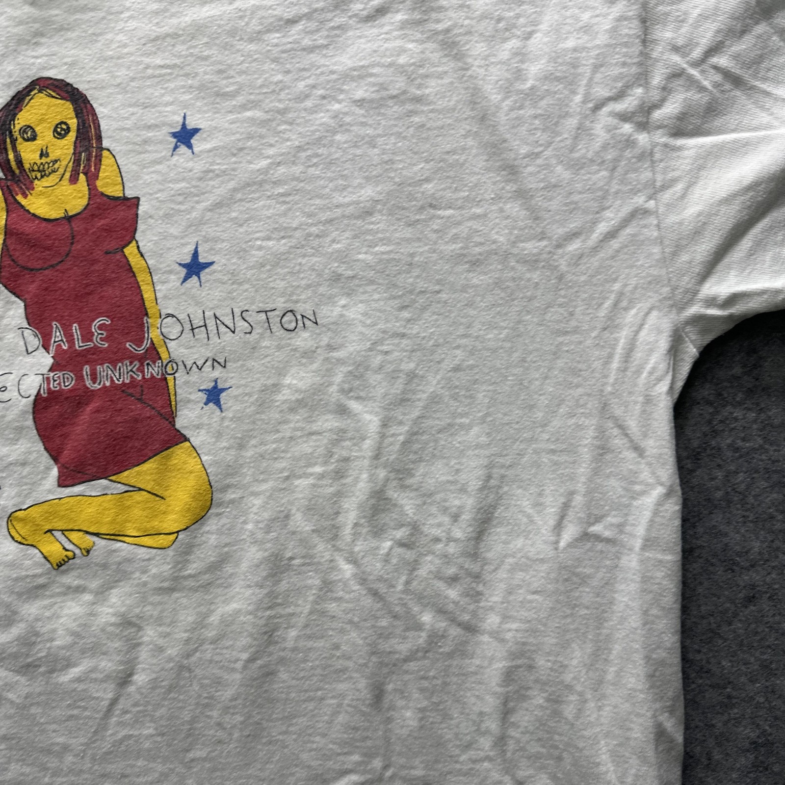 Vintage Daniel Johnston Rejected Unknown Delta Shirt Mens Medium Graphic Tee 90s