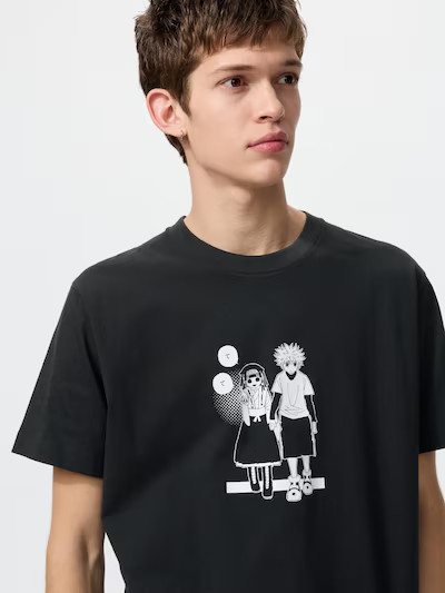 HUNTER×HUNTER Uniqlo UT Shueisha 100th Black T-Shirt XS-4XL Gon Killua NEW 2026
